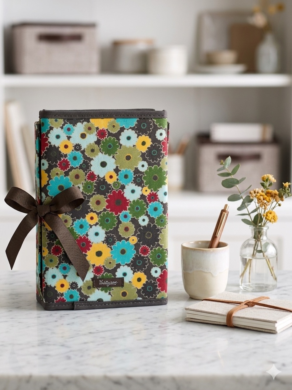 Retired Thirty-One Windsor Bouquet 2-Piece Set - Small Utility Tote & Organizer